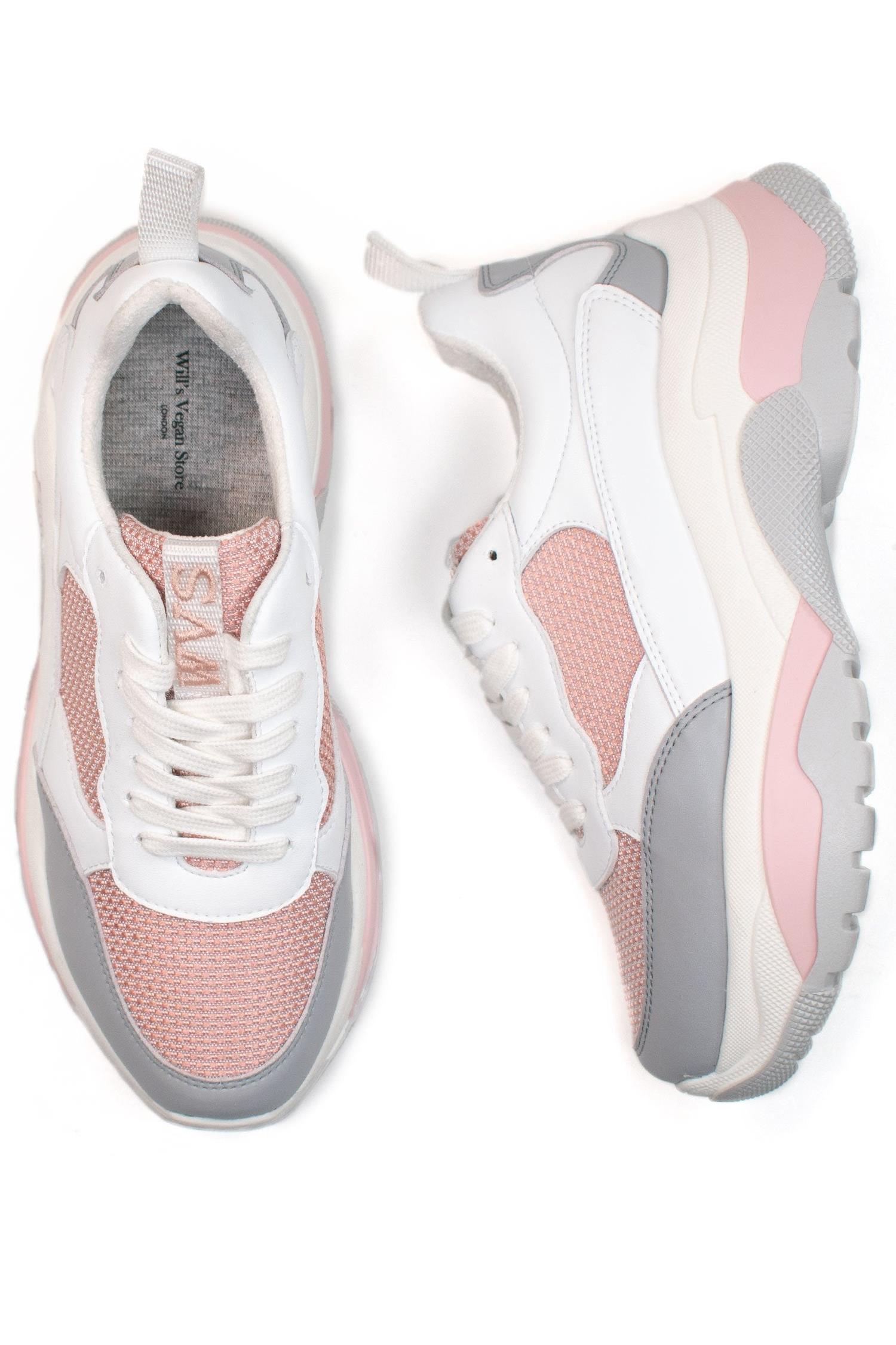 Will's Vegan Store  Rio Sneakers Wit & Roze