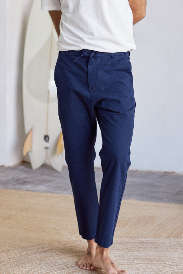 TWOTHIRDS mannen vegan Chinos Tuvalu Marine