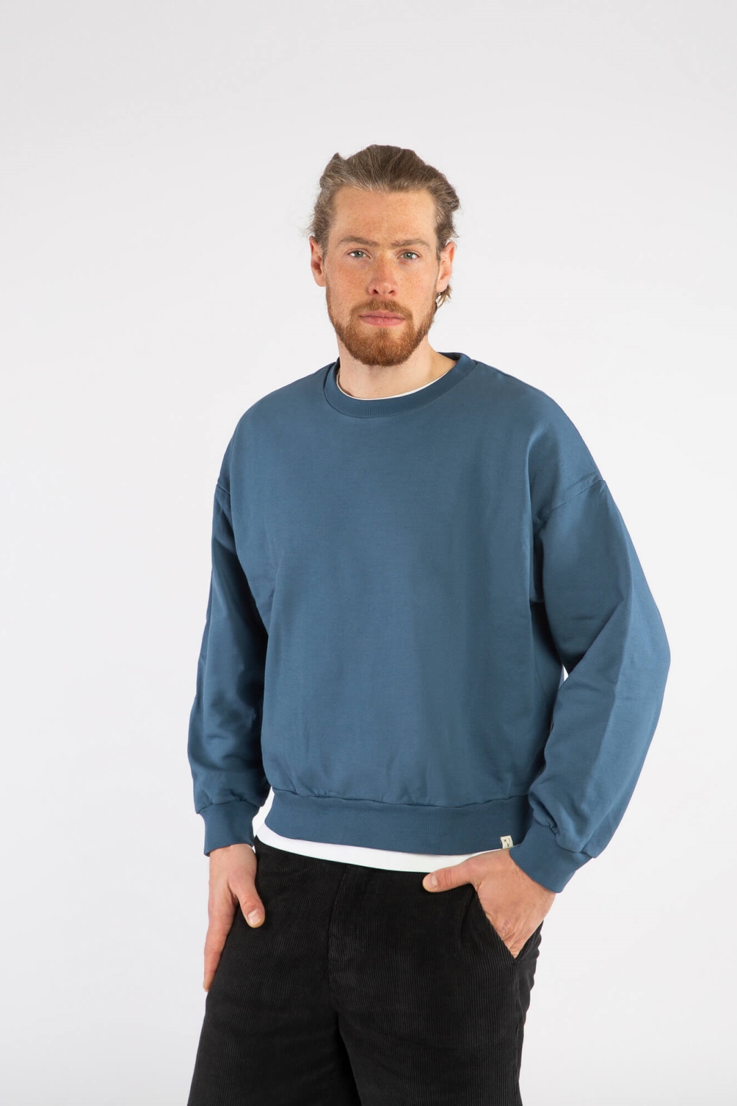 MATONA mannen vegan Sweatshirt Zeilblauw