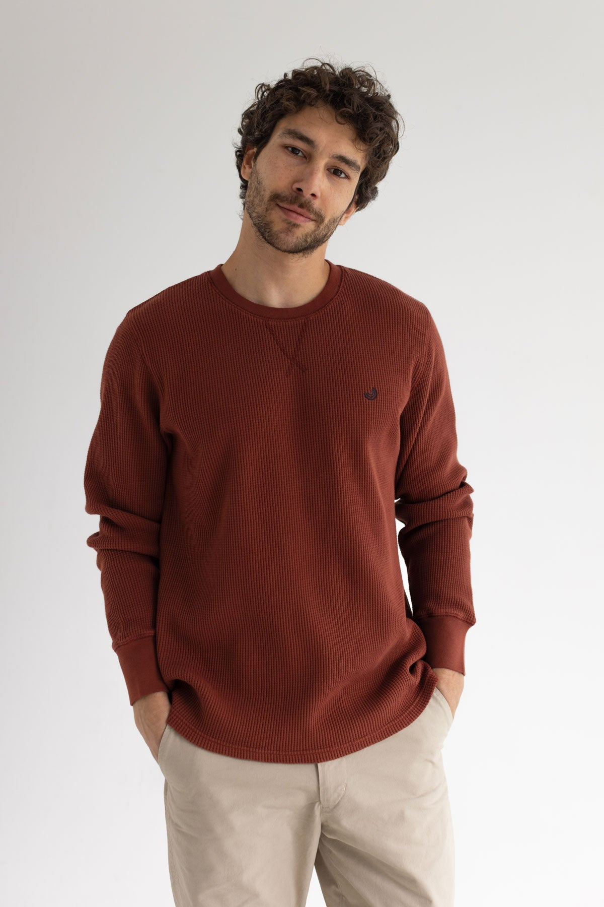 TWOTHIRDS mannen vegan Sweatshirts Vatulele Brandy Brown