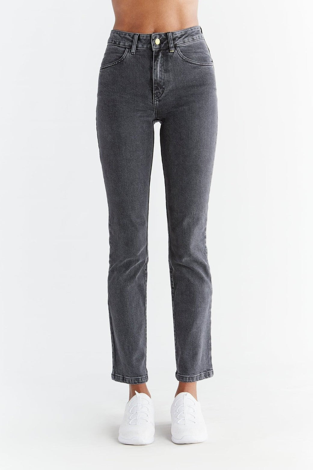 Evermind  Rechte Jeans In Asgrijs