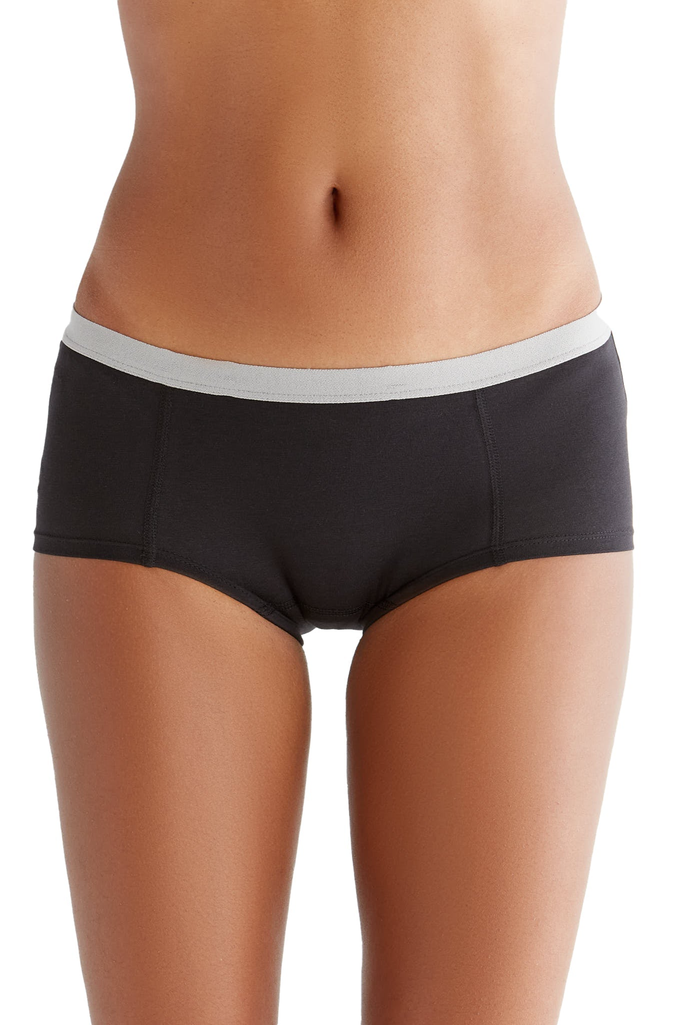 Albero Natur  Multipack 4 Zwarte Slips/Boyshorts