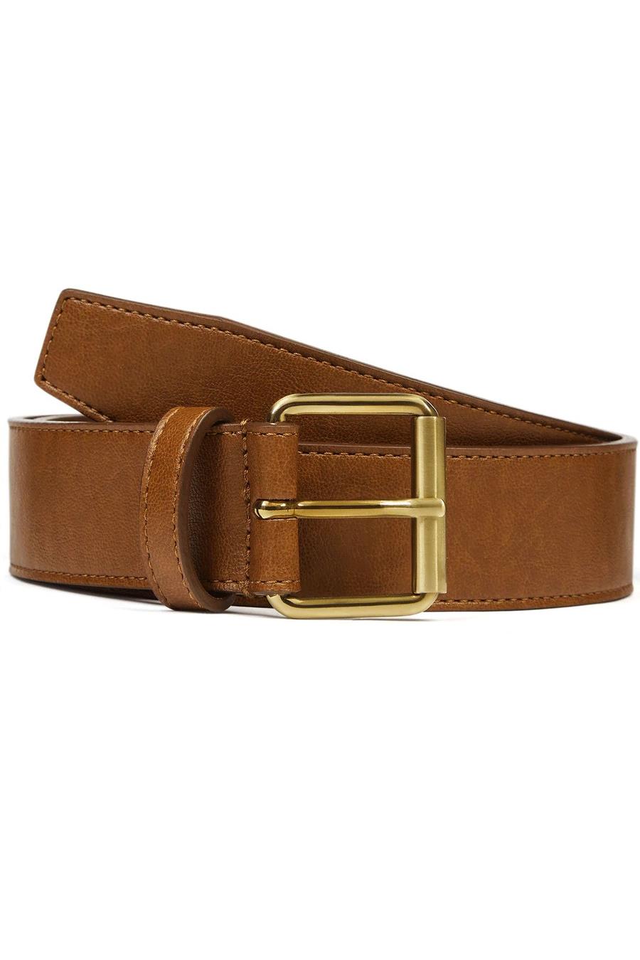 Will's Vegan Store mannen vegan Jeansriem 4 Cm Tan