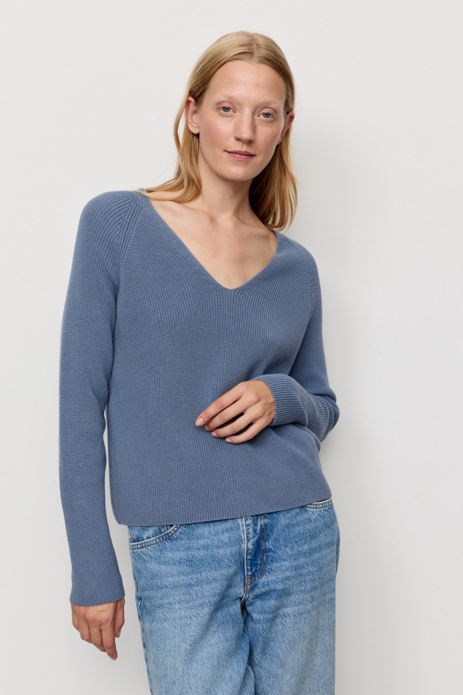 Recolution  Trui Met Rucolaprint, Duifblauw