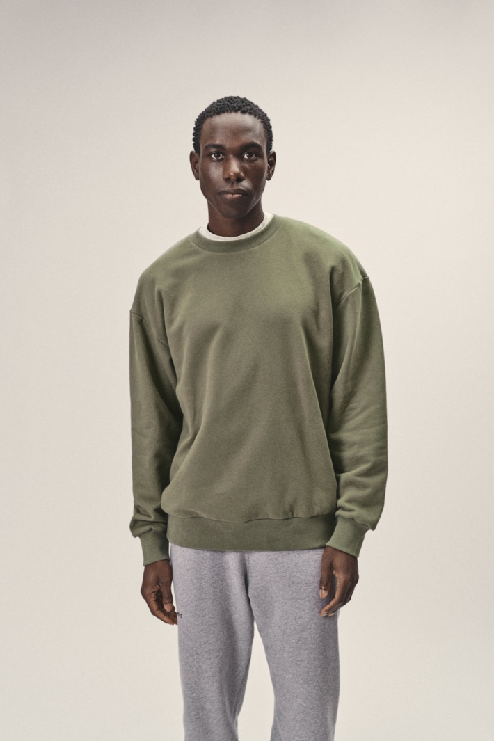 WOTE mannen vegan Oversized Sweatshirt Oliv