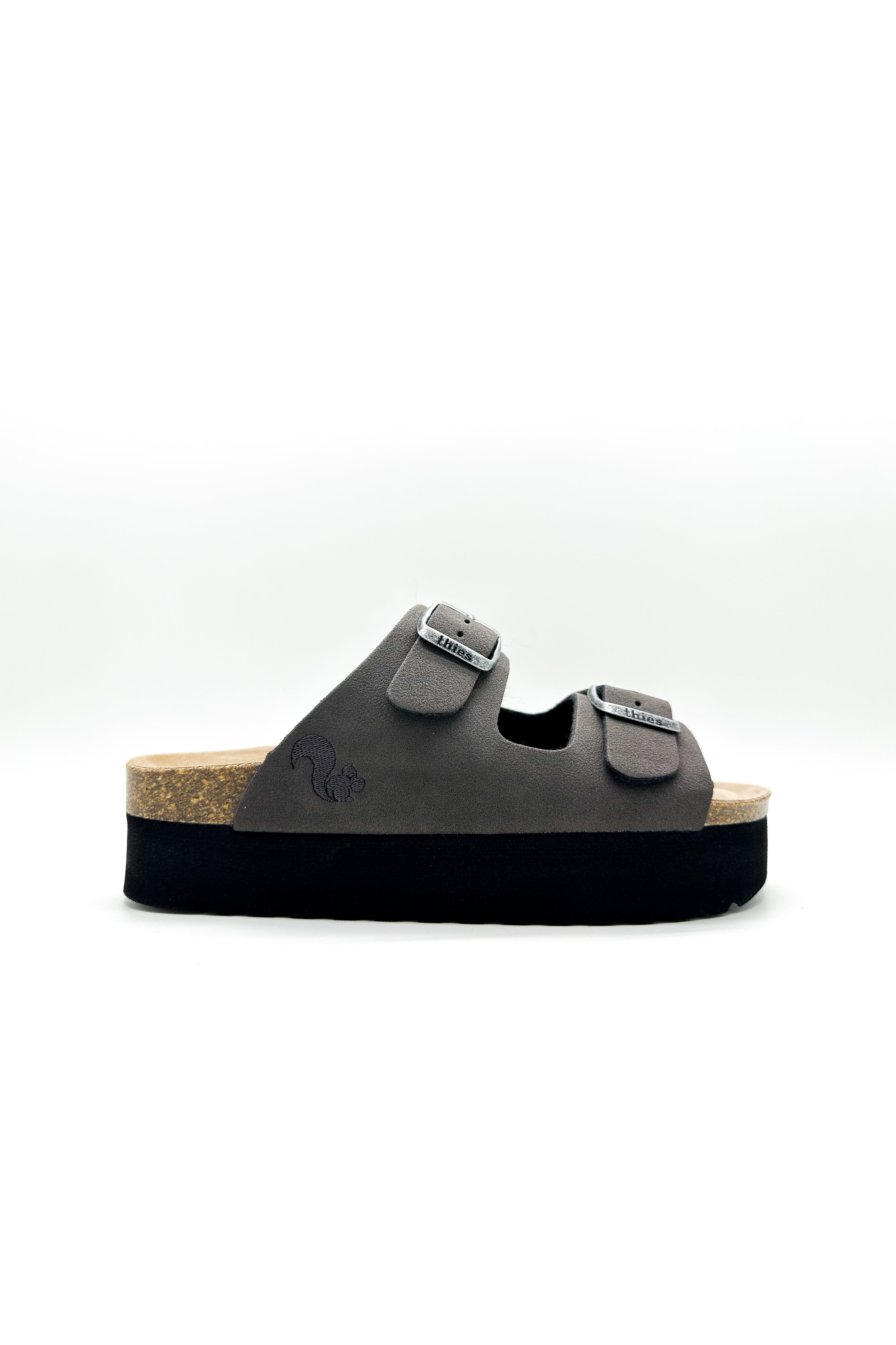 thies  Sandalen Plateau Charcoal