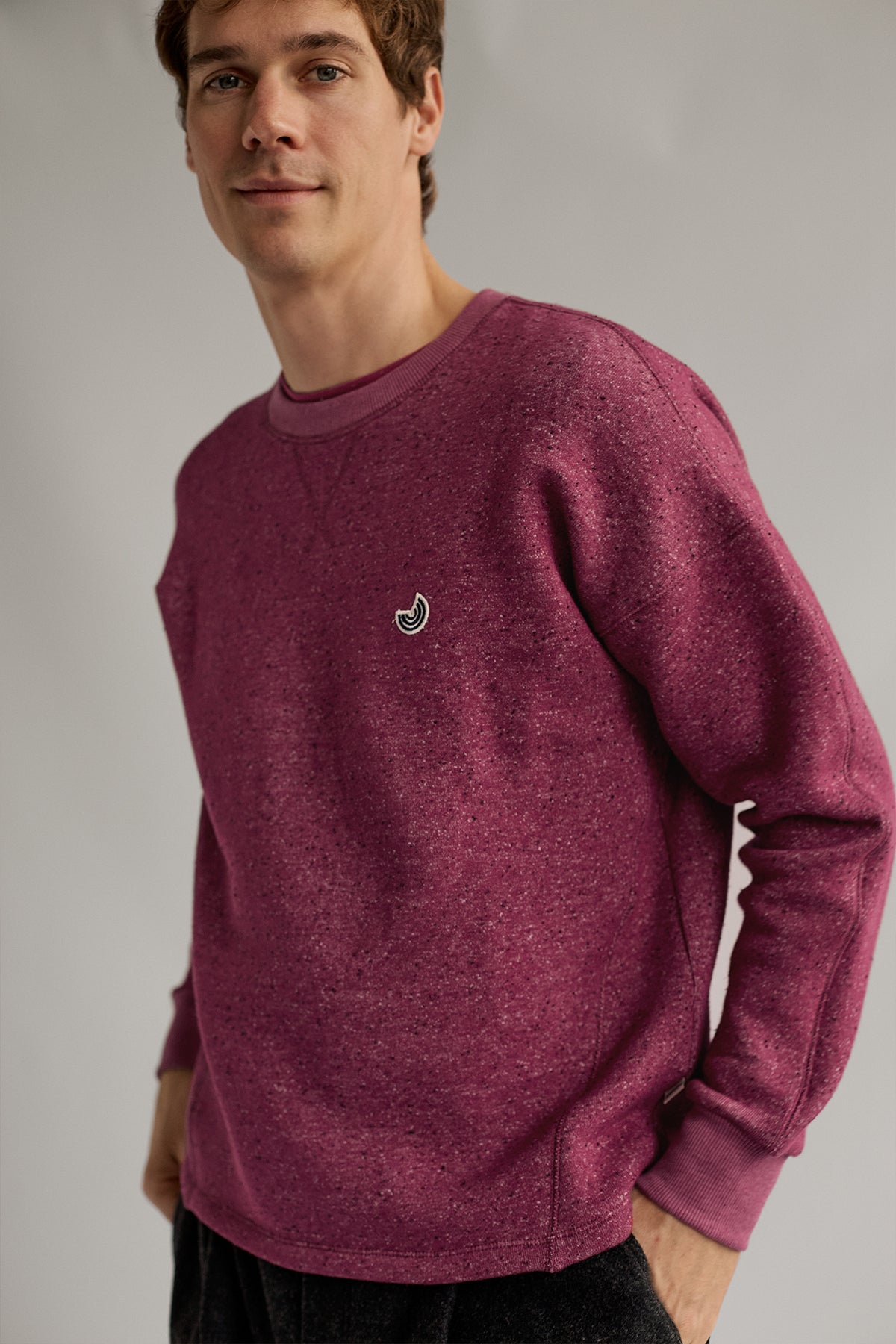 TWOTHIRDS mannen vegan Sweatshirt Dundrum Beaujolais Wijn
