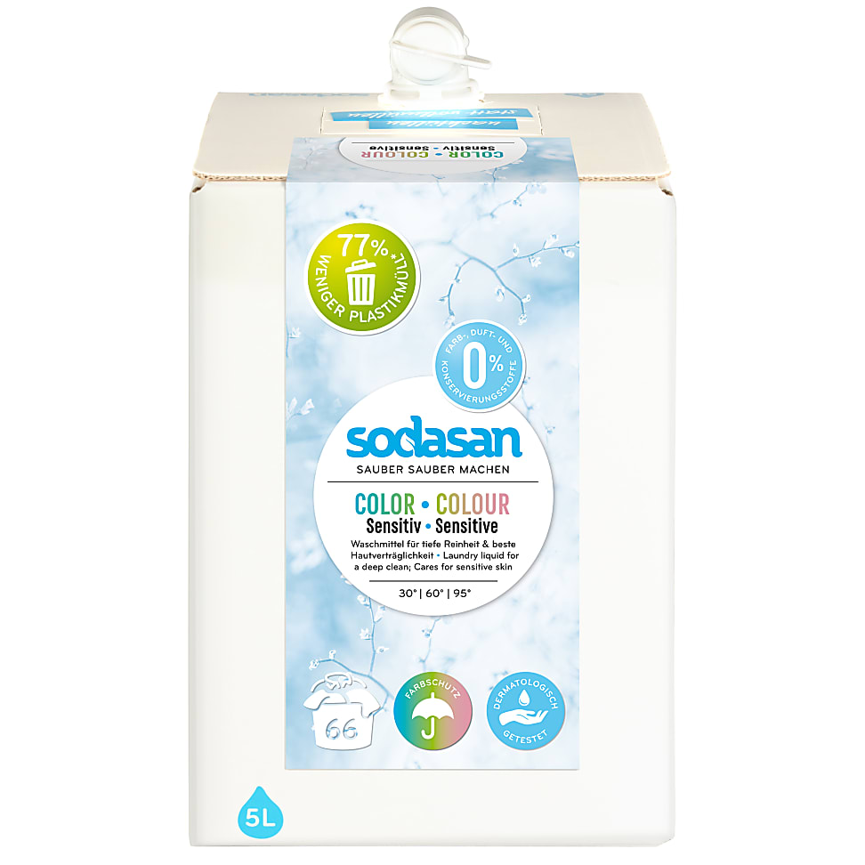 Sodasan Vloeibaar Wasmiddel Sensitive voor Gekleurde Was 5L