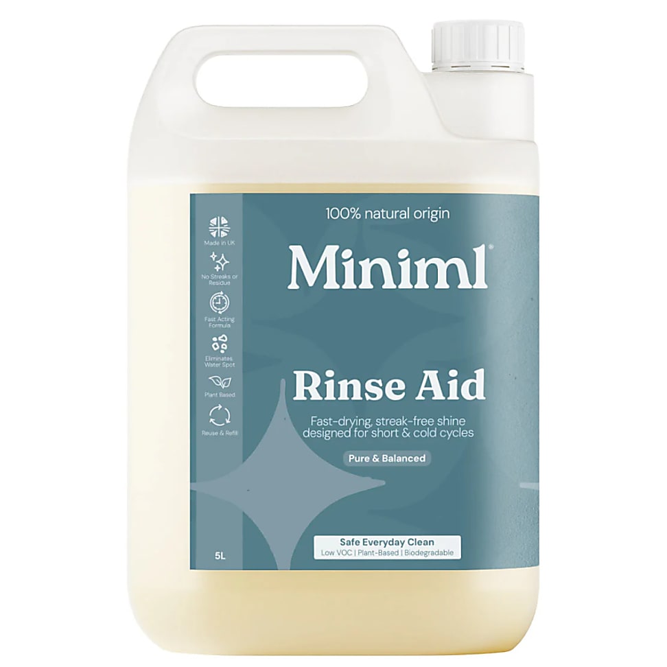 Miniml Glansspoelmiddel Parfumvrij - 5L Refill