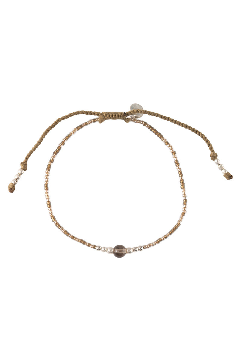 Iris armband Smokey Zilver