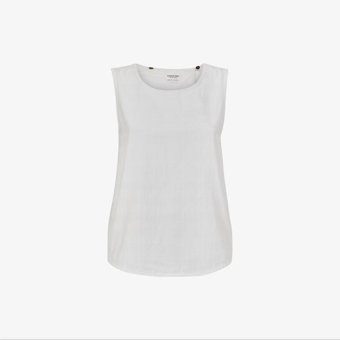 Mouwloze Top Tavi | People Tree | Wit