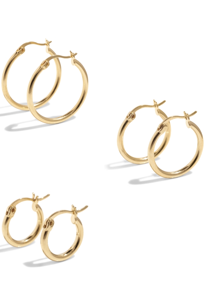 Bound Studios  Oorringen 18k Verguld