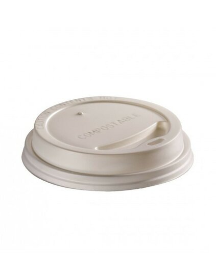 CPLA deksel voor koffiebeker Ø90mm, pak van 50 stuks