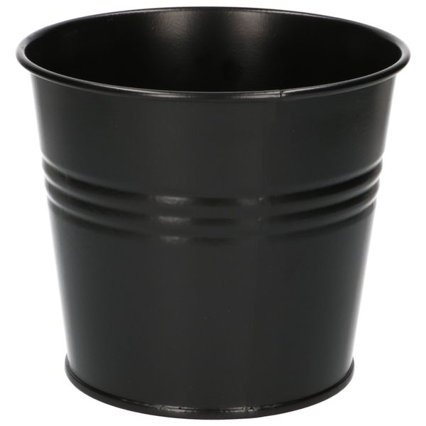 Bloempot, zink, mat zwart, Ø 16,7 cm