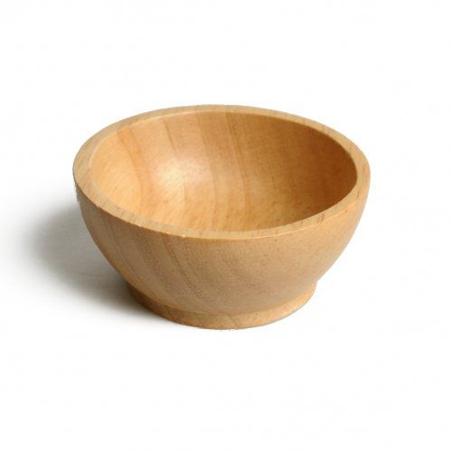 Schaaltje rubberhout, rond, Ø 9 cm
