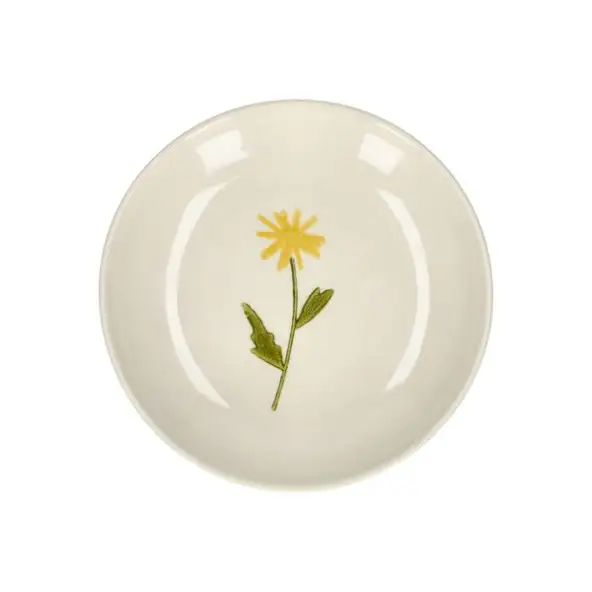 Gebaksbordje, steengoed, paardenbloem, Ø 16 cm