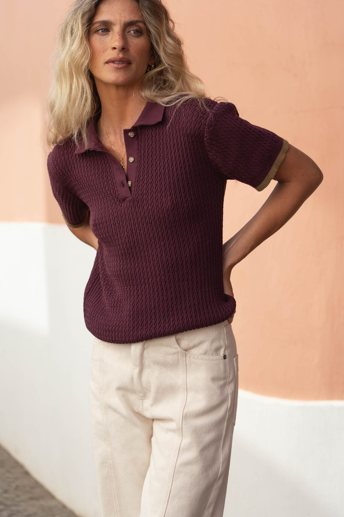 NÃ¤z  Polo Lelie Aubergine Paars