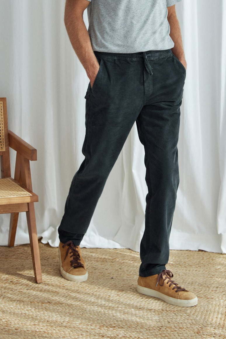 TWOTHIRDS mannen vegan Broek Trinity Donker Zand