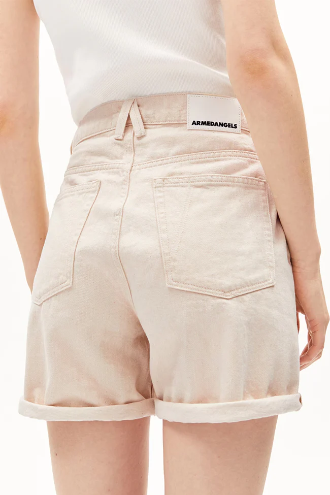 ARMEDANGELS  Shorts Sheaari Ongeverfd Beige
