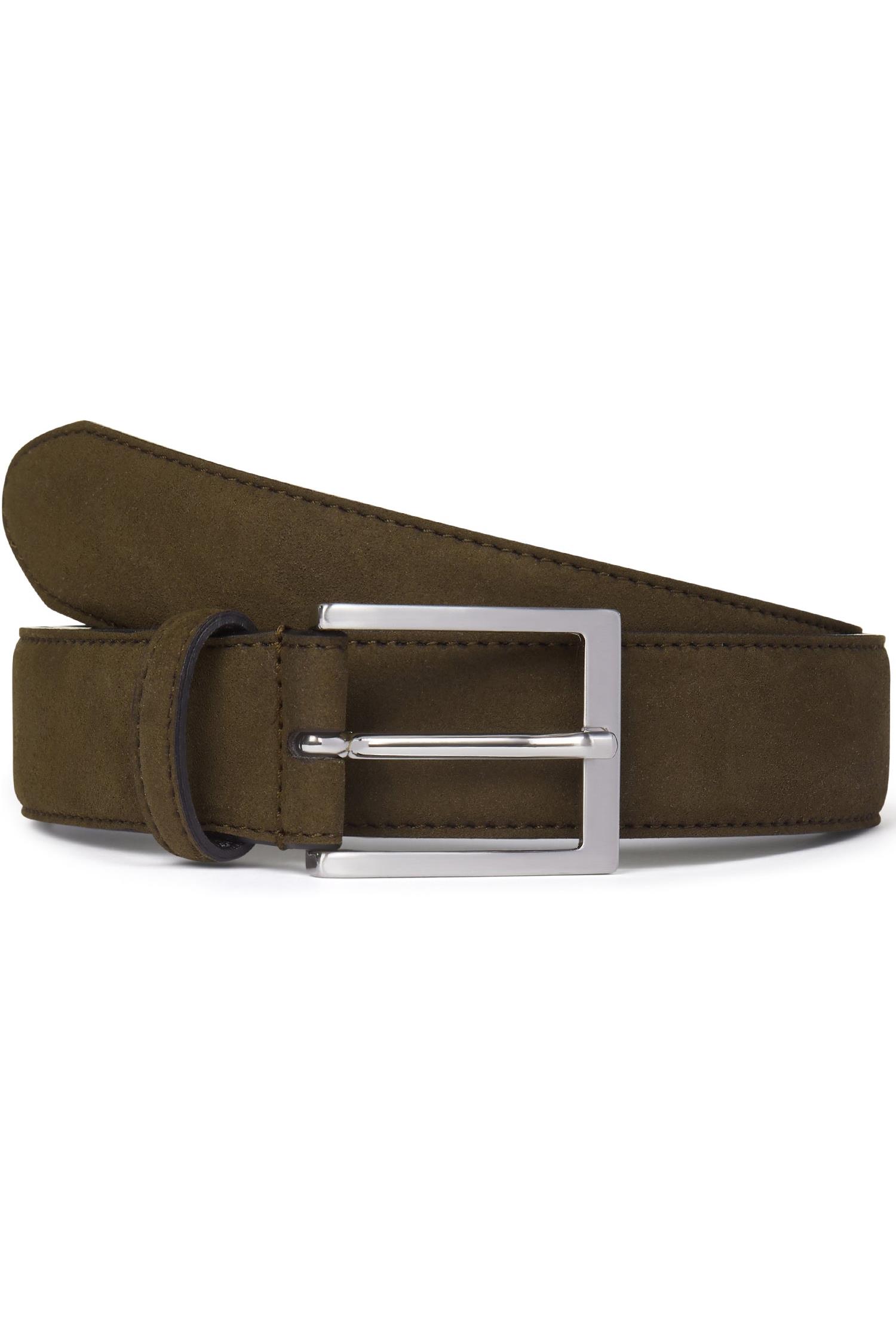 Will's Vegan Store mannen vegan Klassieke 3,5 Cm Riem Heren Donkerbruin Veganistisch SuÃ¨de
