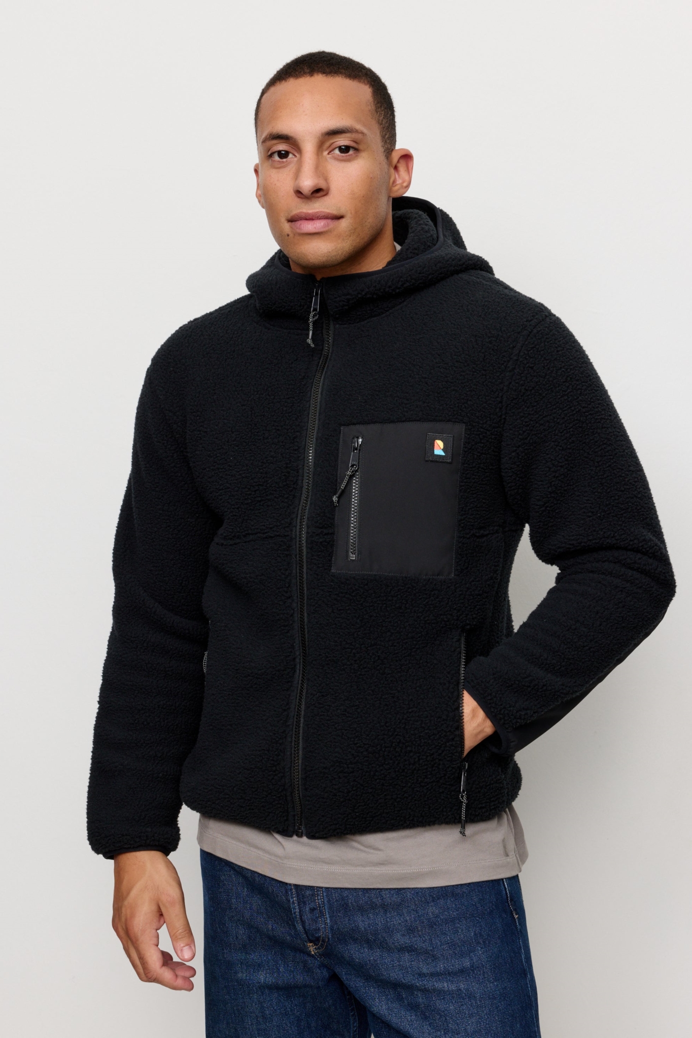 Recolution mannen vegan Jas Sedum Zwart