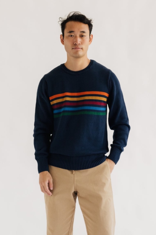 TWOTHIRDS mannen vegan Trui Quail Marineblauw