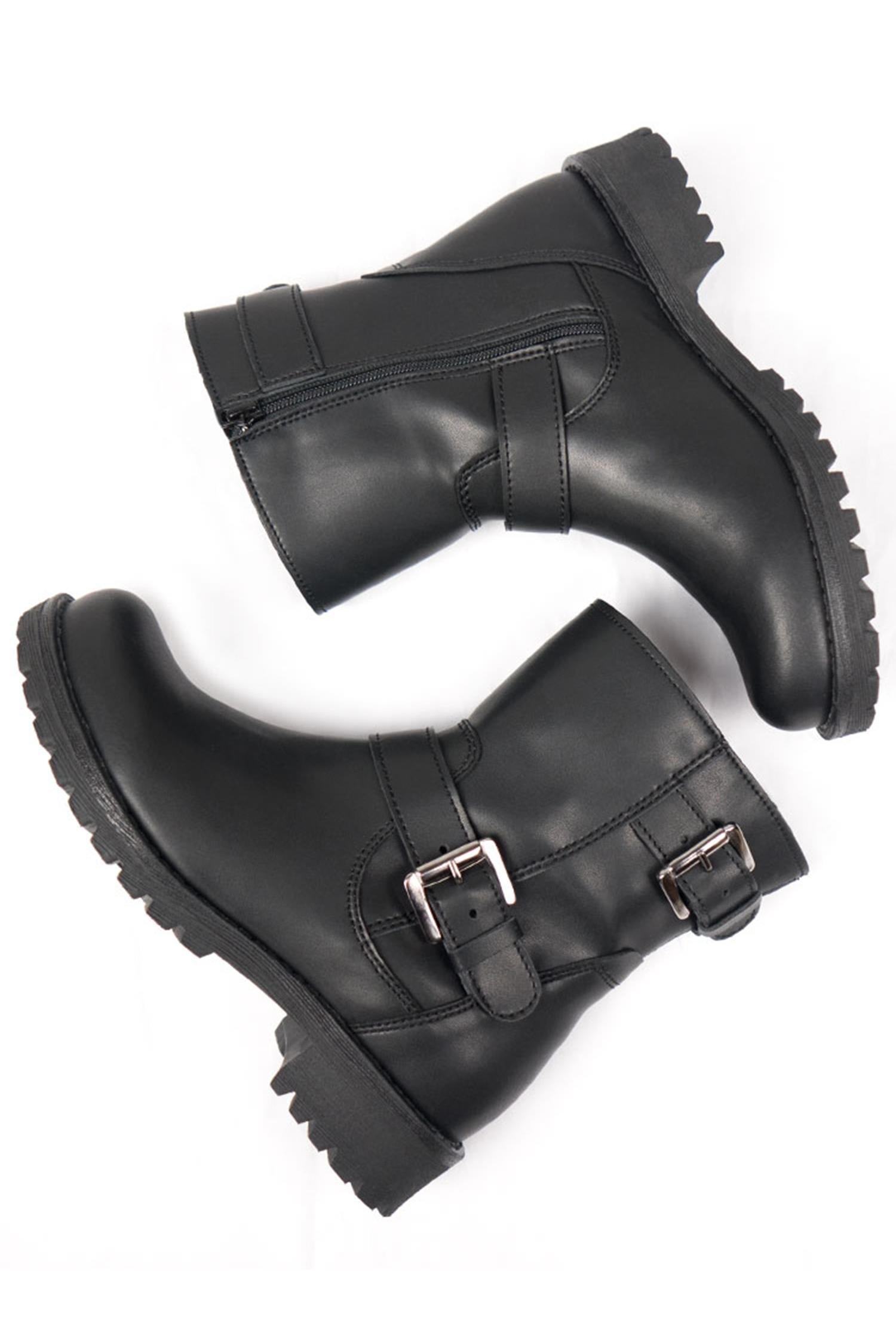 Will's Vegan Store  Bikerboots Zwart
