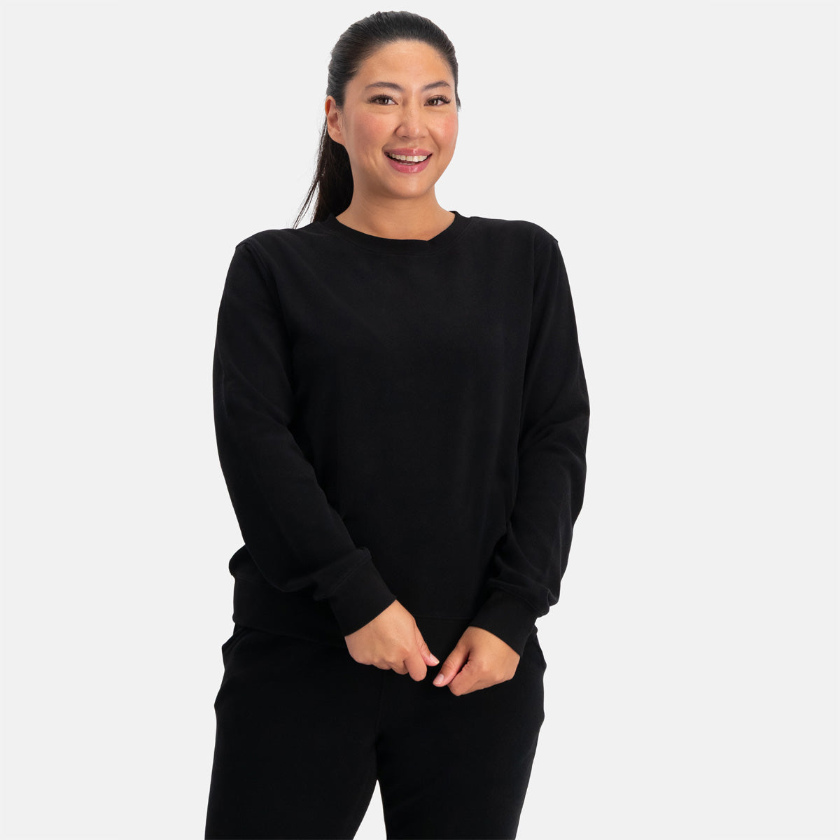 Lounge sweater Hailey - Zwart