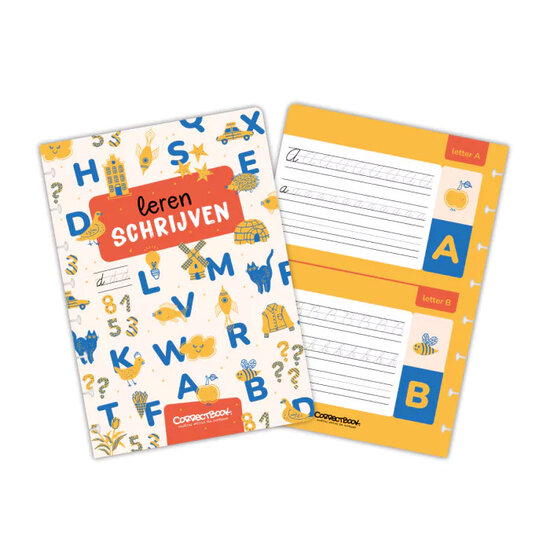 Correctbook A5 Ik leer schrijven, set 5 bladen
