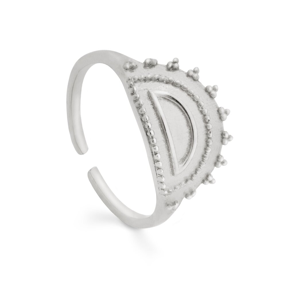 Loft and Daughter  Half Moon Ring Zilver