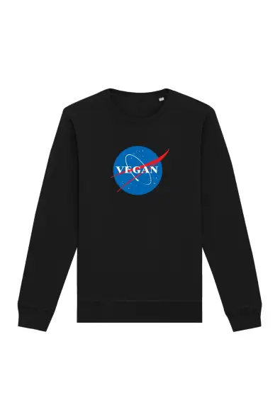 Oat Milk Club  Sweatshirt Vegan Nasa Zwart
