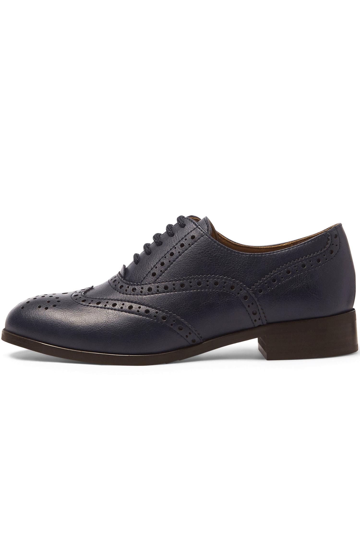 Will's Vegan Store  Oxford Brogues Navy Blauw