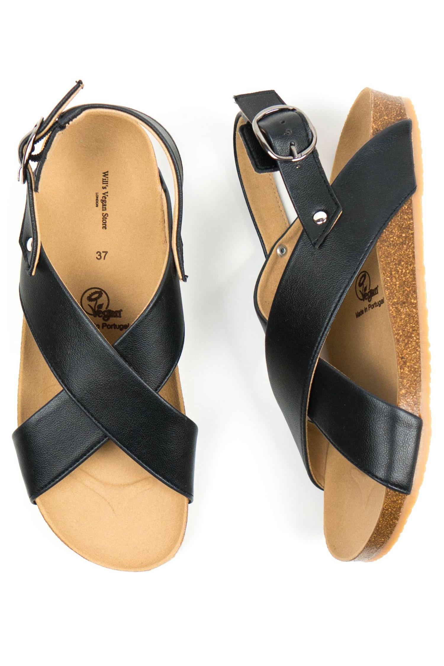 Will's Vegan Store  Sandalen Huarache Zwart