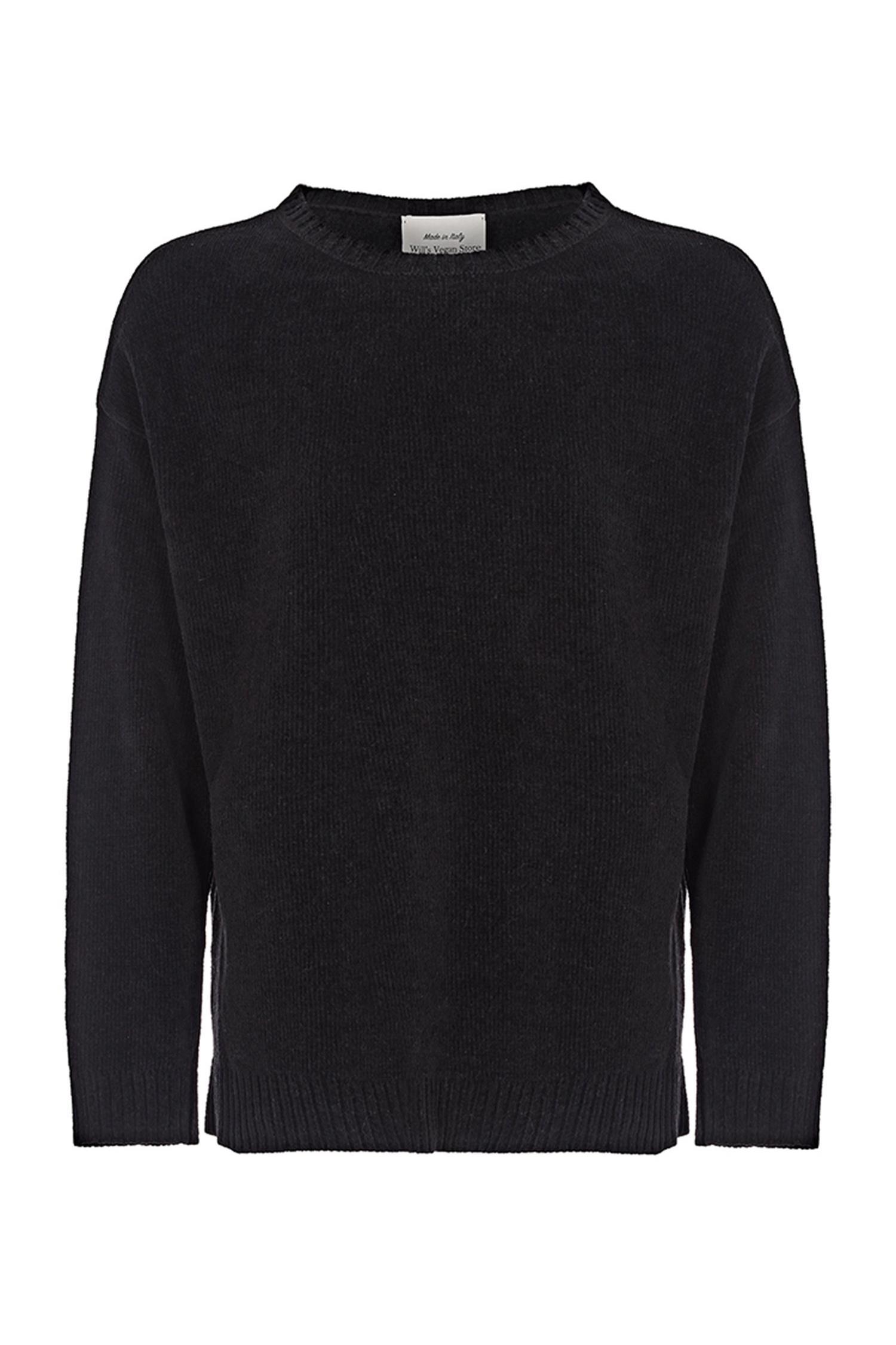 Will's Vegan Store  Jumper Slouch Knit Zwart