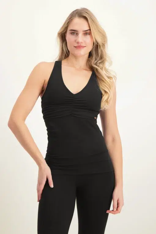 Anjea Yoga Sport Top – Onyx Black