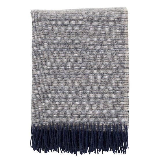 Klippan deken van Eco lamswol Alaska Dark Denim