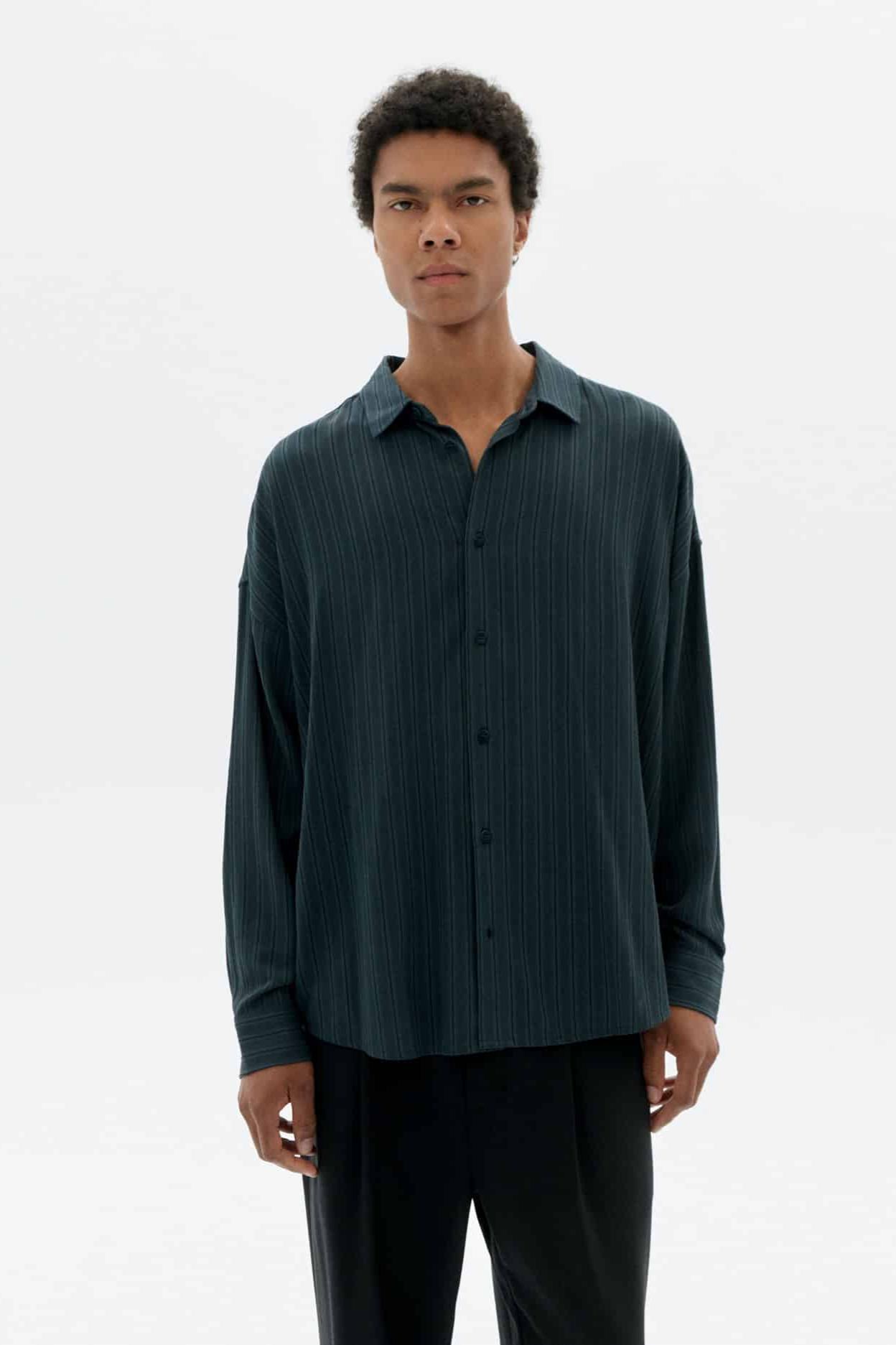 Thinking MU mannen vegan Shirt Haru Donkergroen