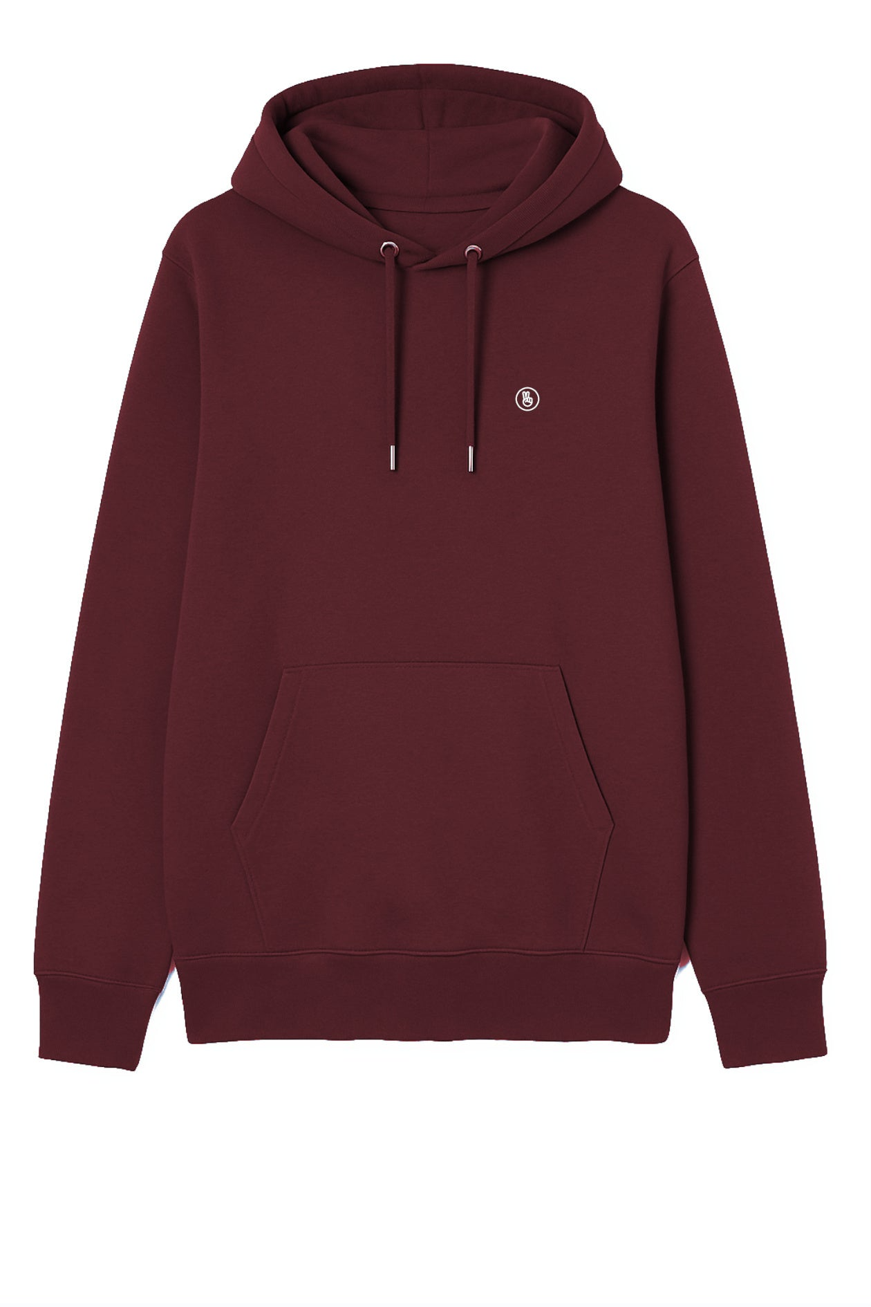 Hafendieb mannen vegan Hoodie Heren Vrede Bordeaux