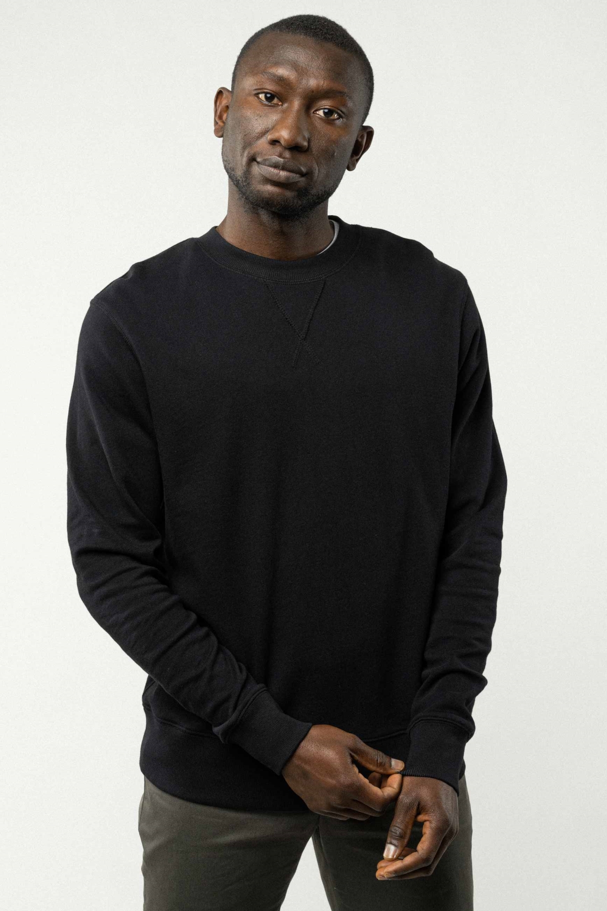 MELA mannen vegan Sweatshirt Adil Zwart