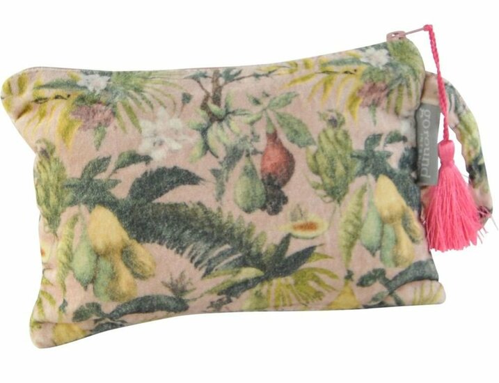 Velours etui of make-up tasje - Strelitzia Pouch
