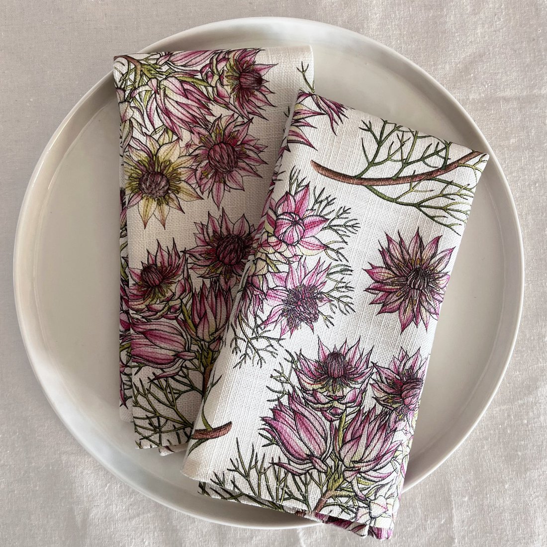 Floral Cloth Napkins (Set of 2) - Serruria