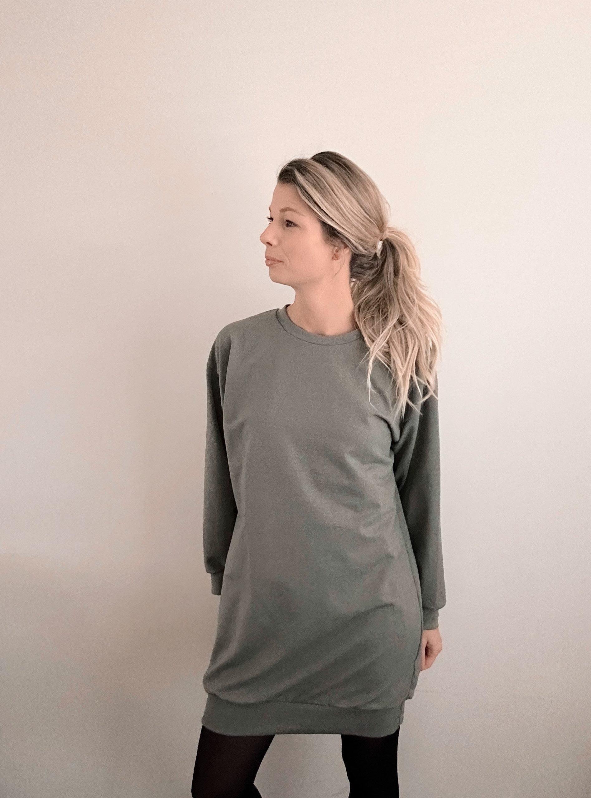 Sweater jurk – Moss Green