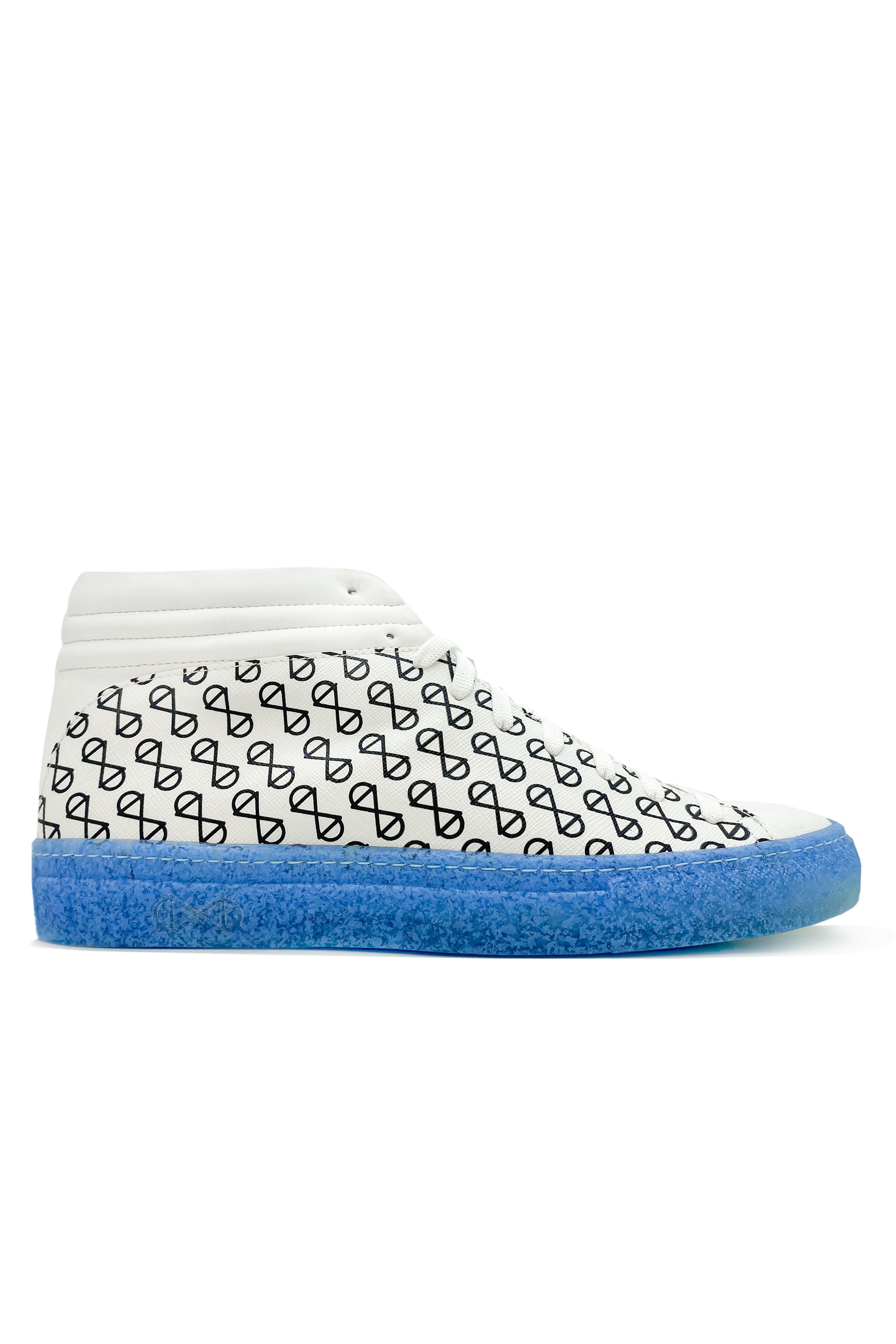 nat-2  Sneakers Sleek Post Cov Wit En Blauw