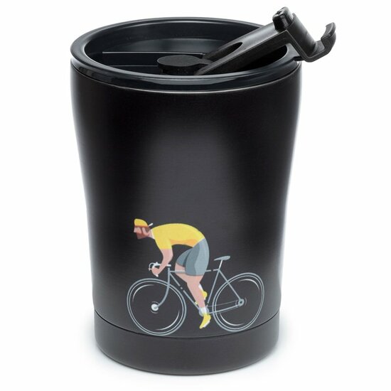 RVS reusable Insulated Cup Cycle Works Bicycle - Thermosbeker 300ml