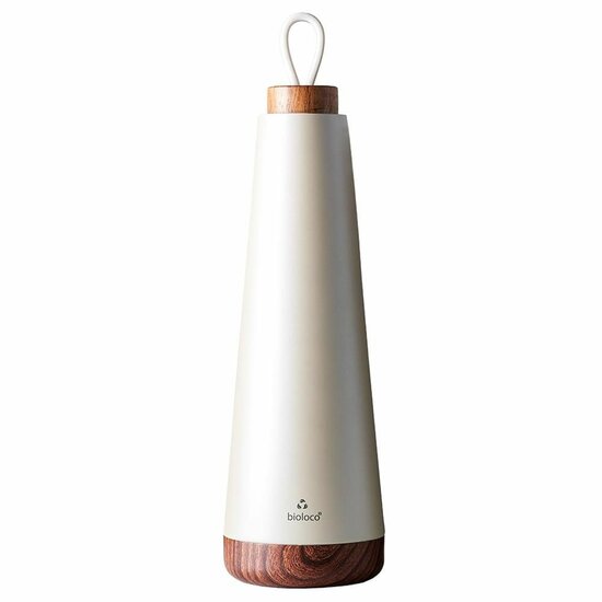BioLoco Loop Grande Pearl - Dubbelwandige RVS fles 1 liter