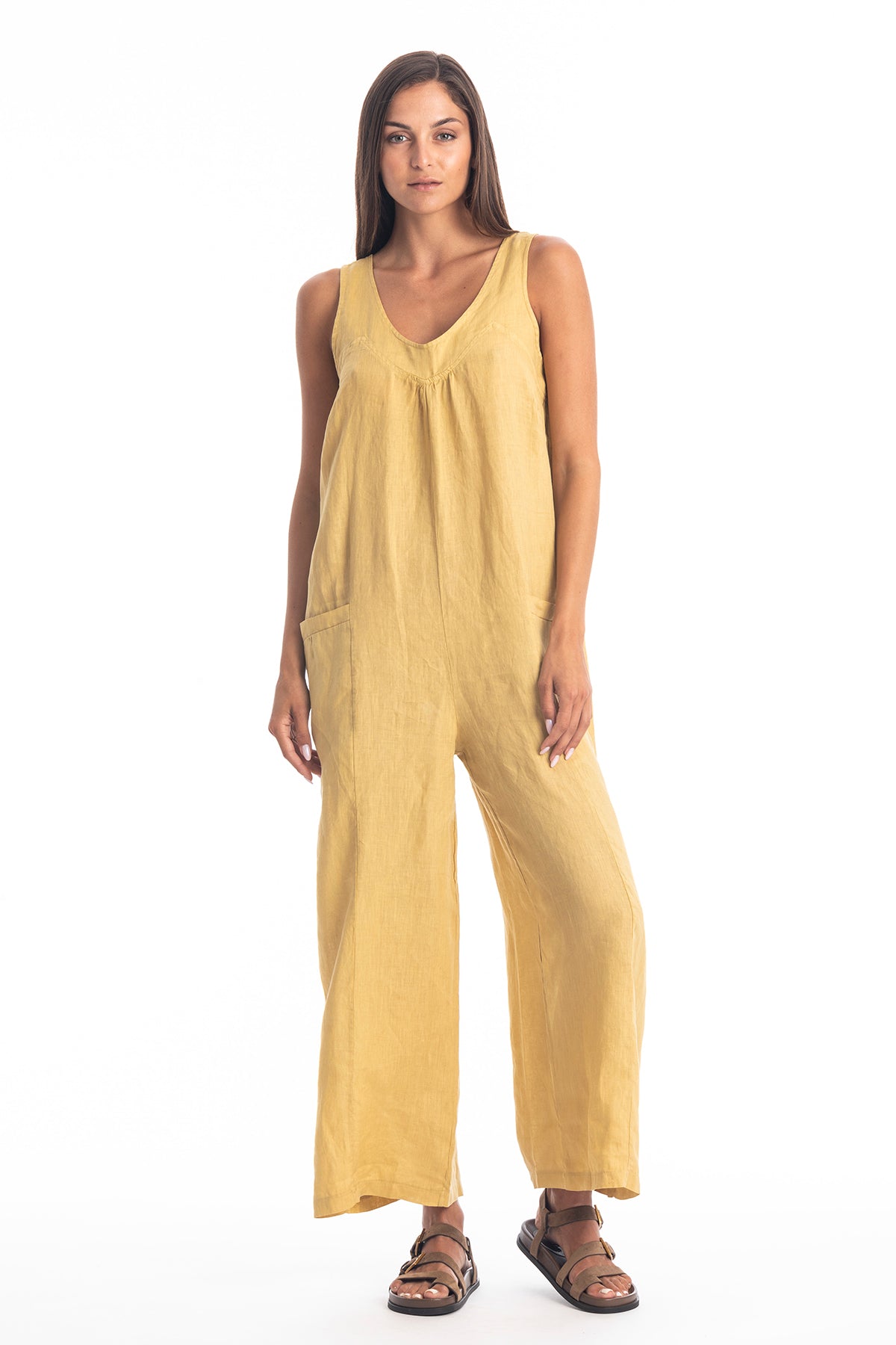 RAVENS VIEW IBIZA  Jumpsuit Aura Goudgeel