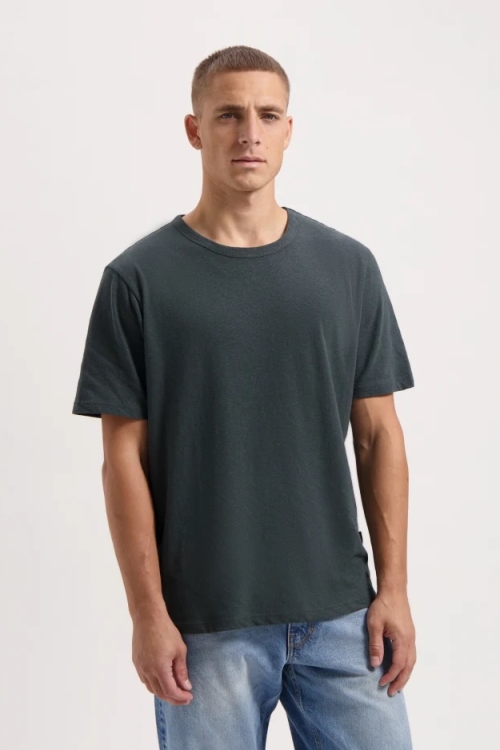 Kuyichi Liam Vegan T-Shirt - Donkergrijs