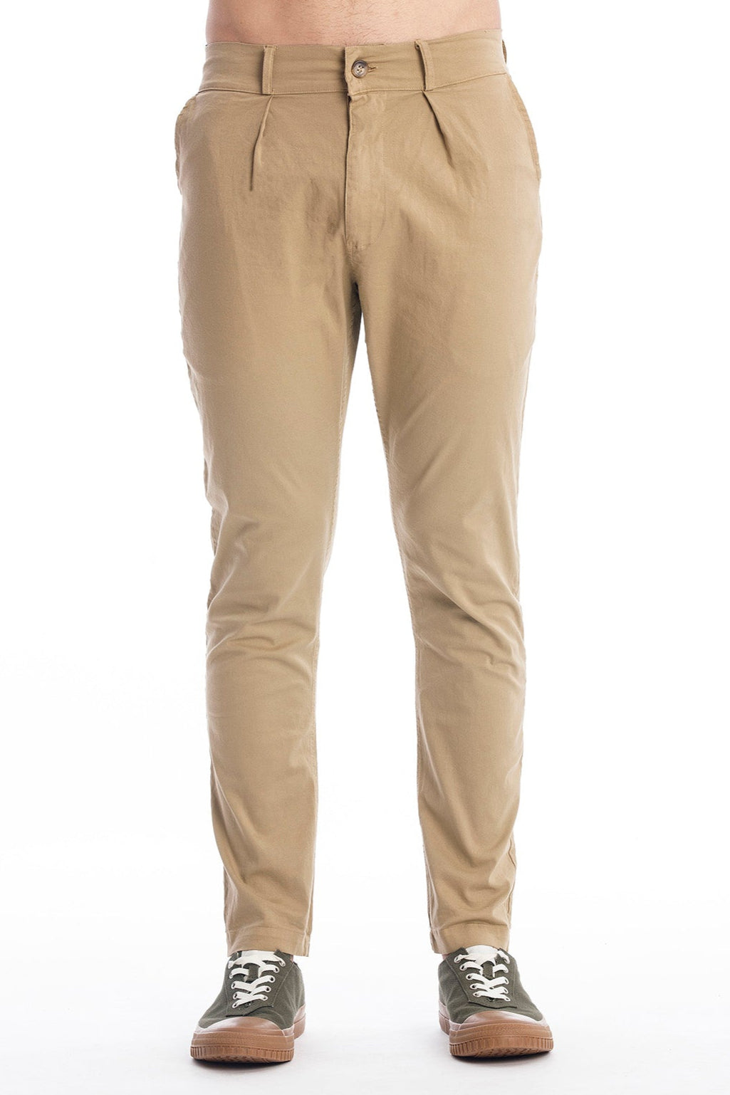 RAVENS VIEW IBIZA mannen vegan Broek Vegas Kameelgeel