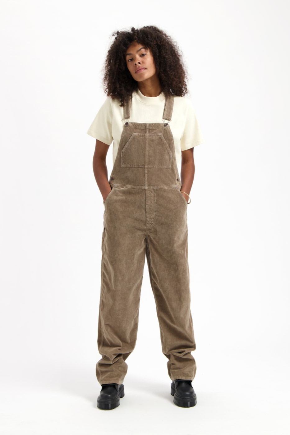 Kuyichi Dames Tuinbroek Jonna Taupe