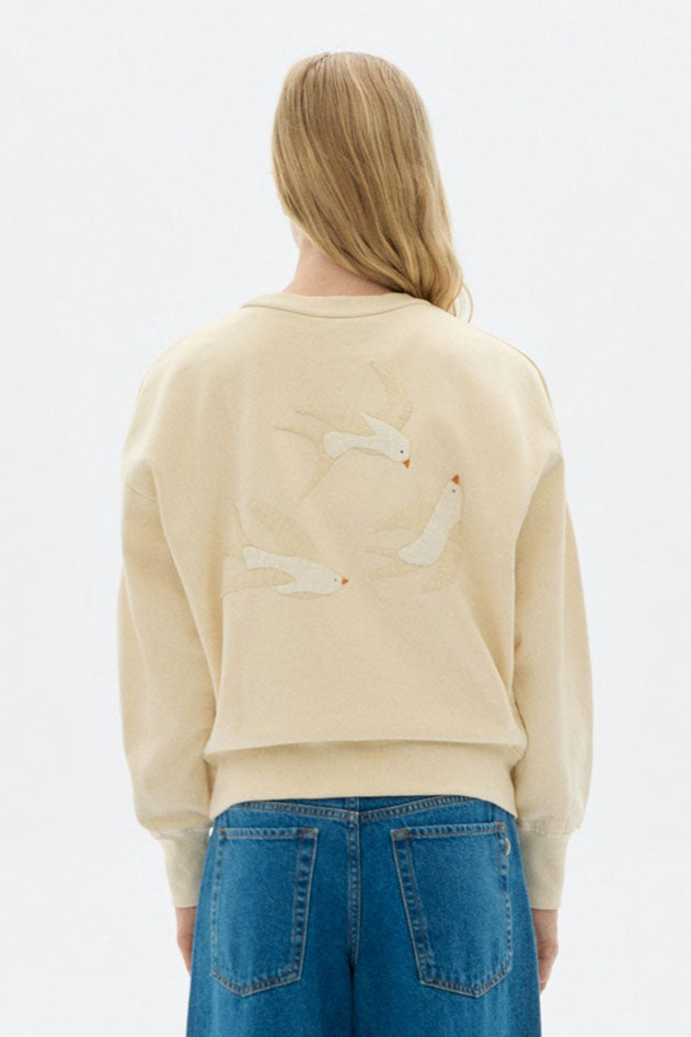 Thinking MU Jodie Sweatshirt - Vogel Wit